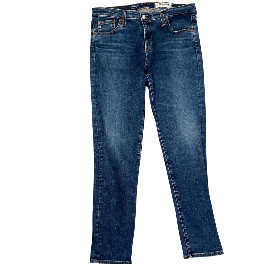 AG Adriano Goldschmied Prima Jeans‎ Womens 31R Blue Ankle Cigarette Stretch